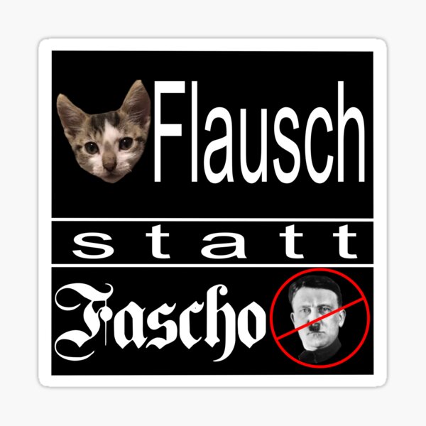 For more fluff instead of fascists Sticker