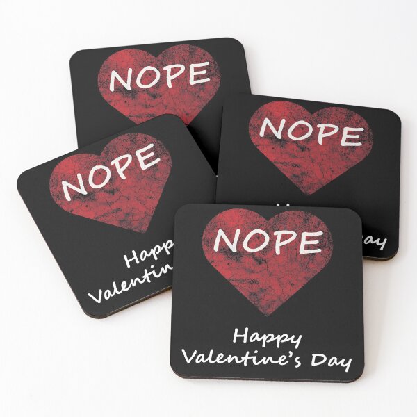 Item preview, Anti-Valentine Rejection - Nope designed and sold by GeekHeadDesigns.