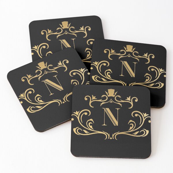 Item preview, N monogram, letter N, initial, emblem | gold designed and sold by rattob.
