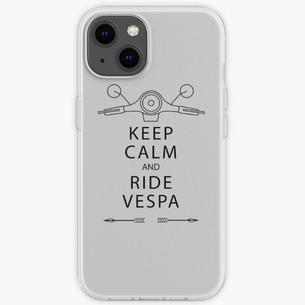 Bleib ruhig und fahre Vespa iPhone Flexible Hülle