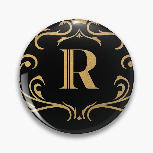 Artikelvorschau, R Monogramm, Buchstabe R, Initiale, Emblem | Gold entworfen und verkauft von rattob.