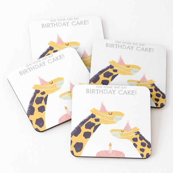 Item preview, Stay home and eat Birthday Cake! designed and sold by Kaupasi.