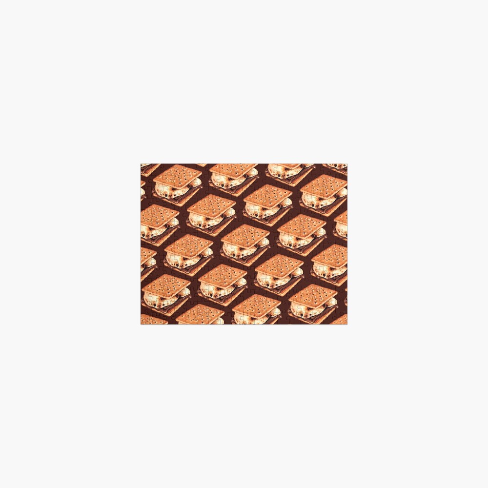 S'mores Pattern - Brown Jigsaw Puzzle