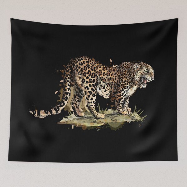 Item preview, Hermosa ilustración de un leopardo designed and sold by kalud-zoldyck.
