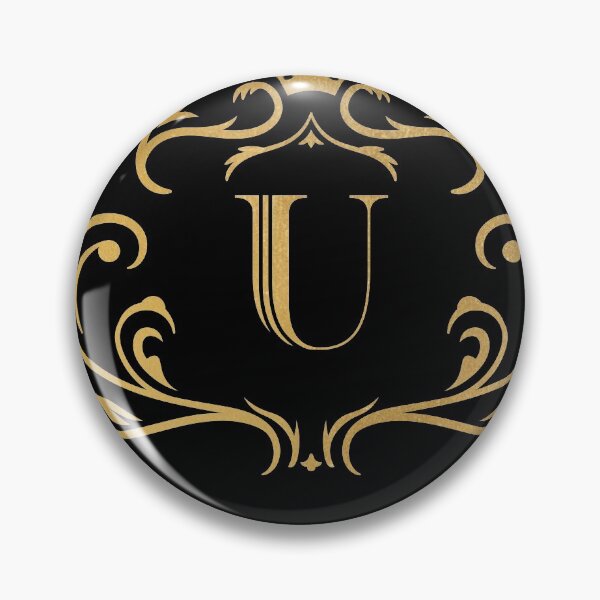 Artikelvorschau, U Monogramm, Buchstabe U, Initiale, Emblem | Gold entworfen und verkauft von rattob.