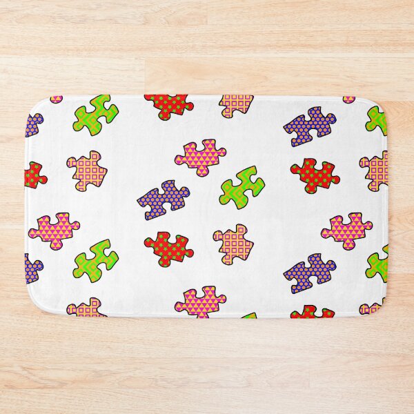 Item preview, Colorful Patterned Jigsaw Puzzle Pieces designed and sold by SarahJisri.
