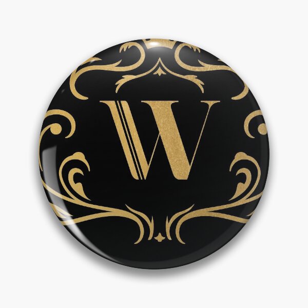 Artikelvorschau, W Monogramm, Buchstabe W, Initiale, Emblem | Gold entworfen und verkauft von rattob.