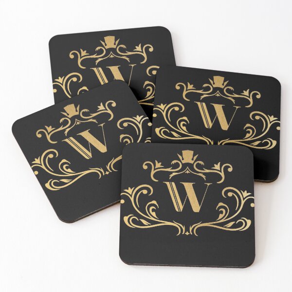 Item preview, W monogram, letter W, initial, emblem | gold designed and sold by rattob.