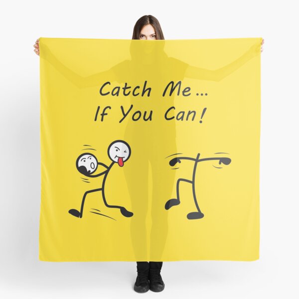 Catch Me If You Can Silly Stick Figures Scarf