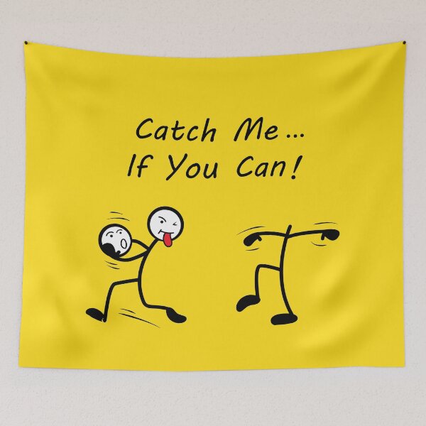 Item preview, Catch Me If You Can Silly Stick Figures designed and sold by TeeServes.