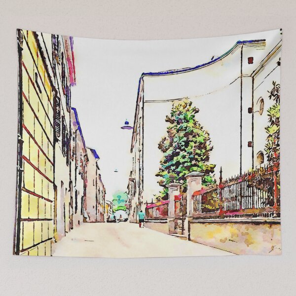 Item preview, Fognano: glimpse of a street designed and sold by Giuseppe Cocco.