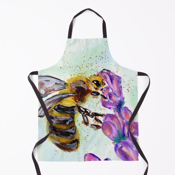 Item preview, Honey Bee and Purple Flowers designed and sold by Sebastian Grafmann.