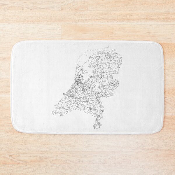 Item preview, Netherlands Map, Art Print By LandSartprints designed and sold by LandSartprints.