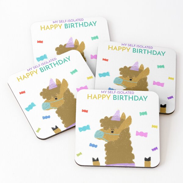 Item preview, My self-isolated Happy Birthday designed and sold by Kaupasi.