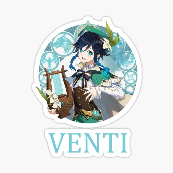 Artikel-Vorschau von Genshin Impact – Venti Anemo Bard Charakter, designt und verkauft von Krimsy.