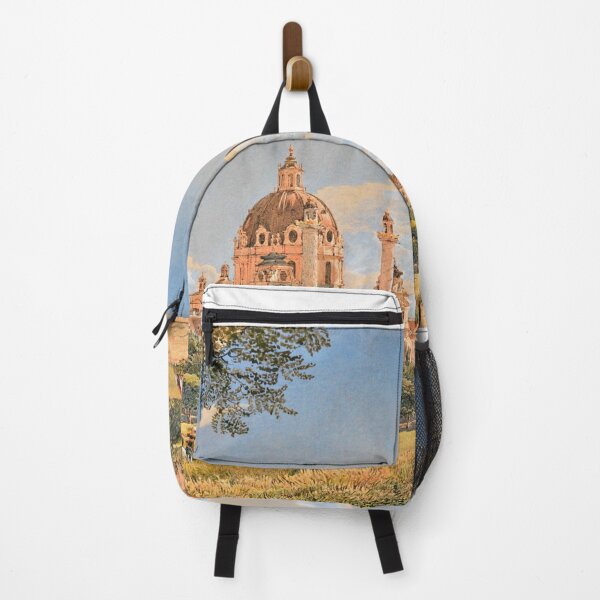 Item preview, Vista de la Iglesia de San Carlos y el Instituto Politécnico de Viena designed and sold by TribesPrints.