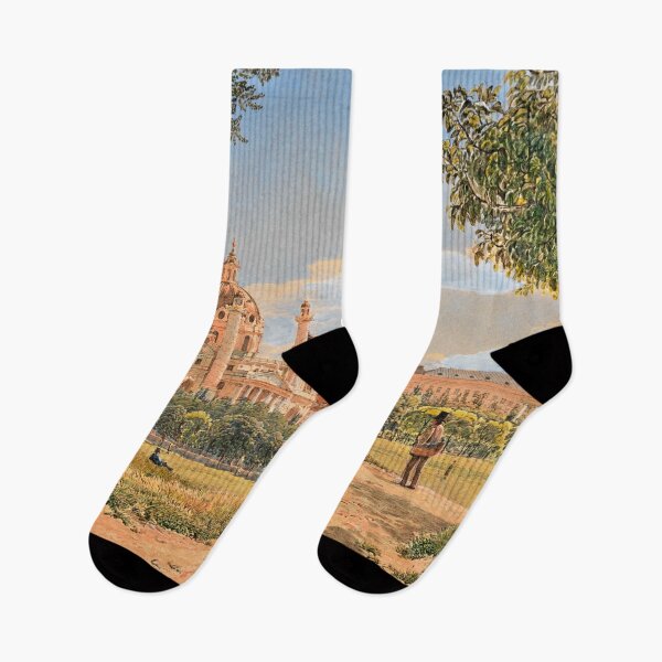 Item preview, View of St. Charles Church and the Polytechnic Institute in Vienna designed and sold by TribesPrints.