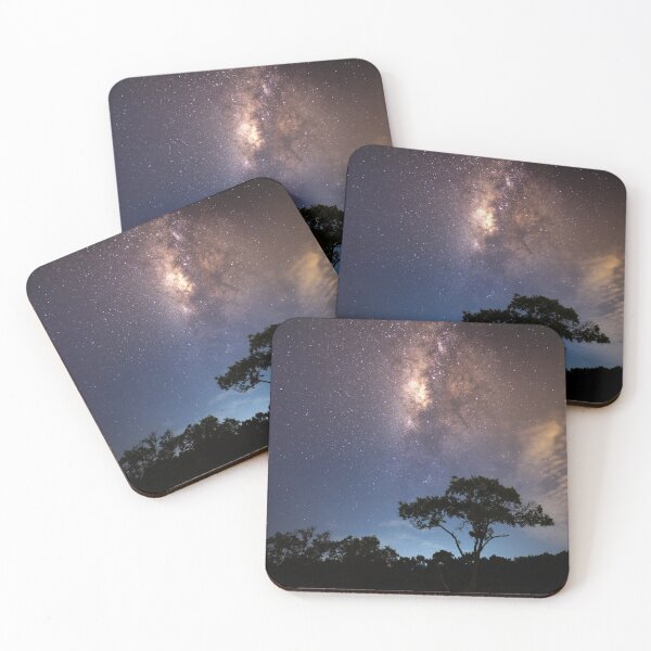 Item preview, Silhouette of leafed trees during nighttime designed and sold by Zone-Graphics.