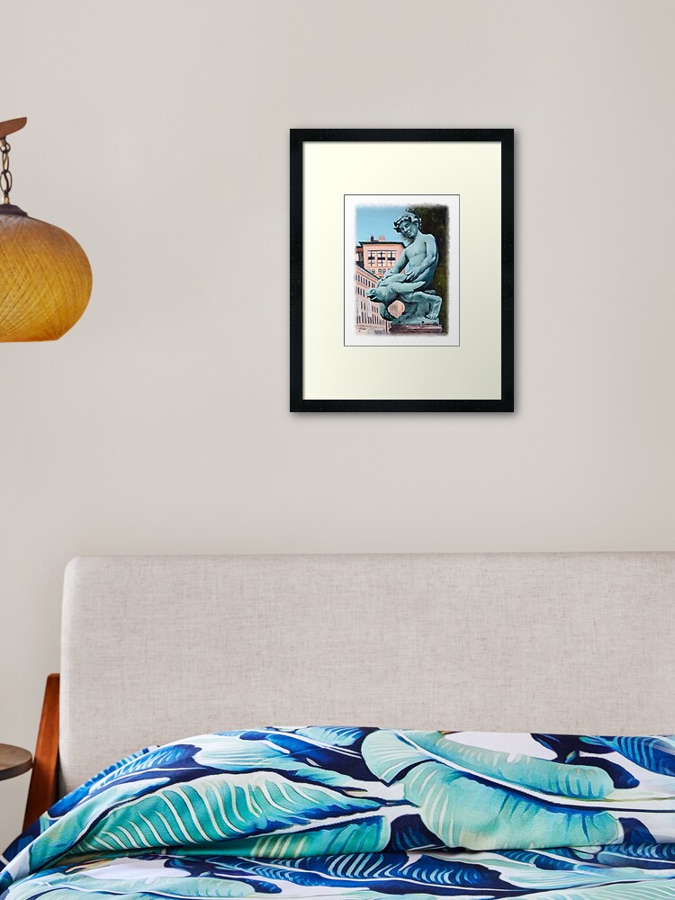 Thumbnail 1 of 7, Framed Art Print, Turtle Boy designed and sold by JLSimpkinsArt.