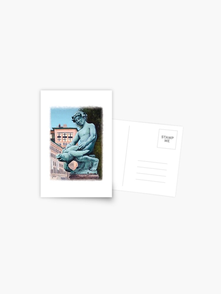 Thumbnail 1 of 2, Postcard, Turtle Boy designed and sold by JLSimpkinsArt.