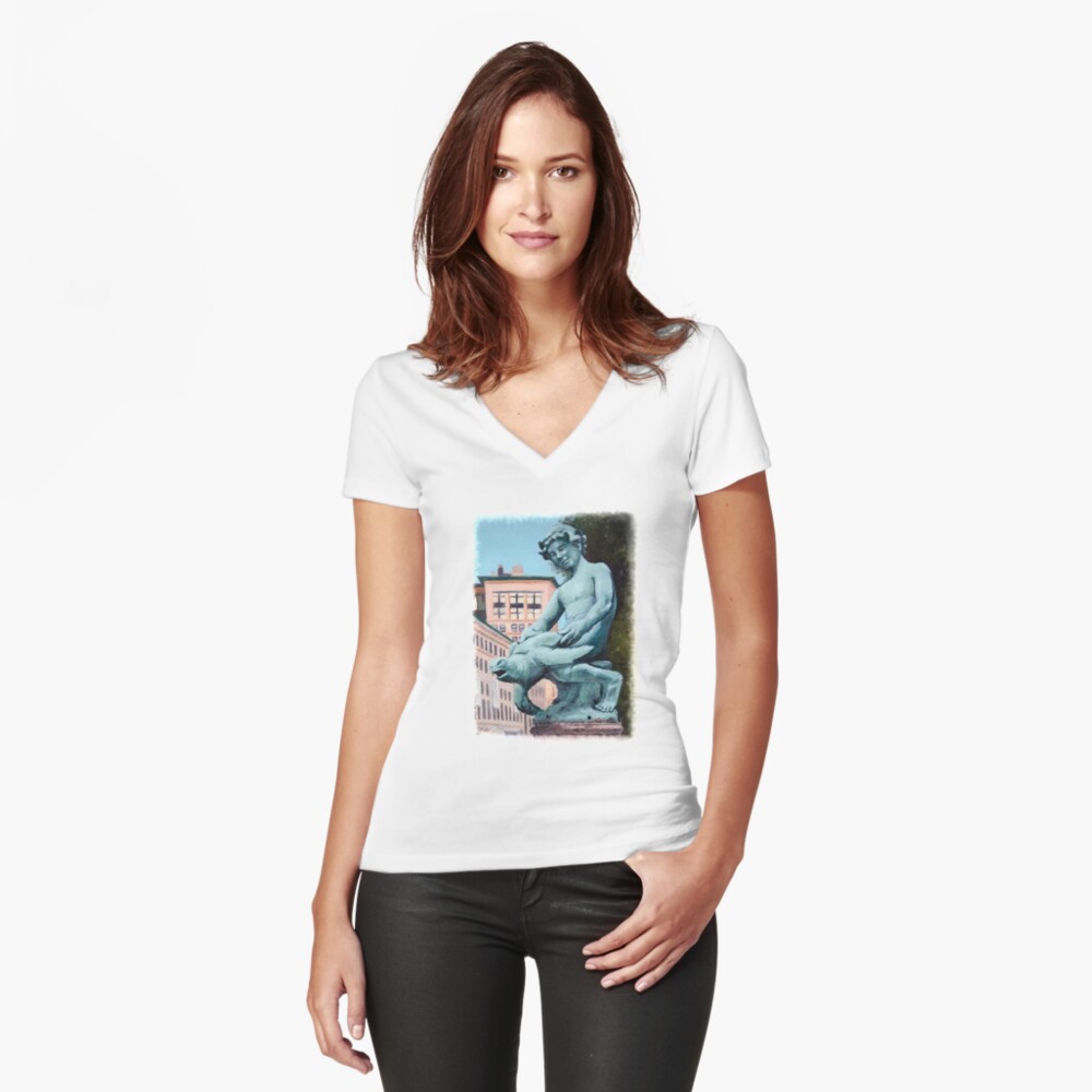 Item preview, Fitted V-Neck T-Shirt designed and sold by JLSimpkinsArt.