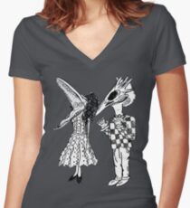 beetlejuice beetlejuice beetlejuice Women's Fitted V-Neck T-Shirt