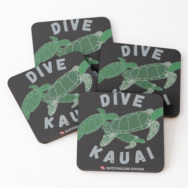 Item preview, Dive Kauai Turtles with Grey Font designed and sold by BottomlessDiver.