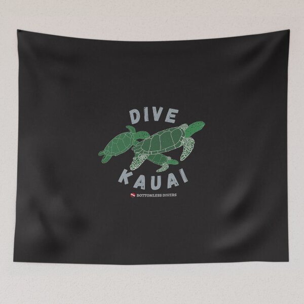 Item preview, Dive Kauai Turtles with Grey Font designed and sold by BottomlessDiver.