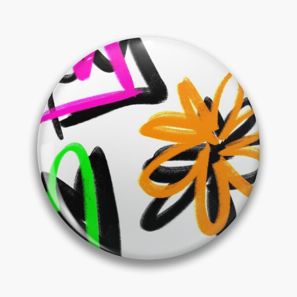 Item preview, Neon streetstyle graffiti corona corazón y flor designed and sold by tinyhumandesign.