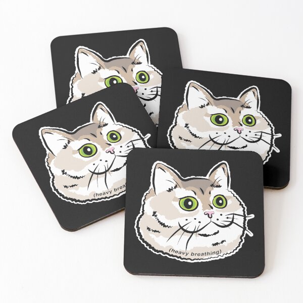 Item preview, Heavy Breathing Cat Meme / Breathing Intensifies / Cute Fat Cat designed and sold by coolintent.
