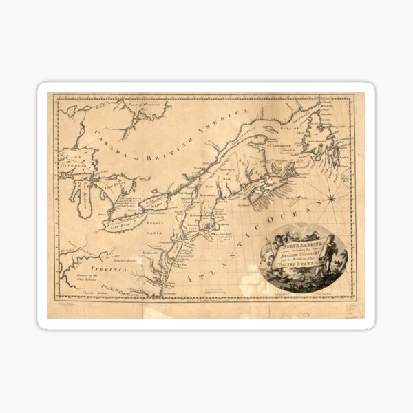 Item preview, American Revolutionary War Era Maps 1750-1786 630 North America including the British colonies and the territories of the United States designed and sold by wetdryvac.