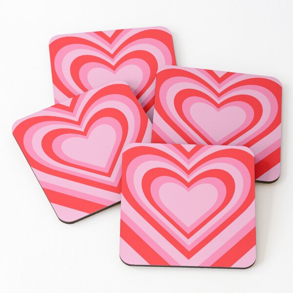 Item preview, Red and Pink Heart Print designed and sold by macylizdesigns.