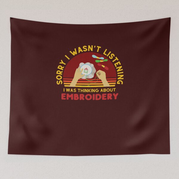 Item preview, Embroidery Funny Embroidered Applique Lover Embroidering designed and sold by trendo.