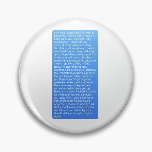 Item preview, Santana's apology to Finn designed and sold by Juliaafterhours.