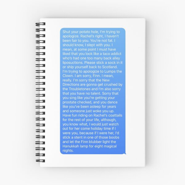 Item preview, Santana's apology to Finn designed and sold by Juliaafterhours.