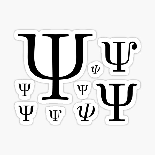 Psi for Psychology Sticker
