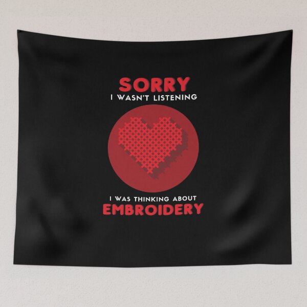 Item preview, Embroidery Funny Embroidered Heart Love Vintage Embroidering designed and sold by trendo.