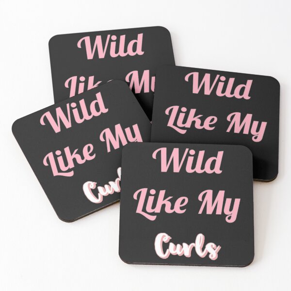 Item preview, Wild Like My Curls Pink Font. designed and sold by SacredsDesigns.