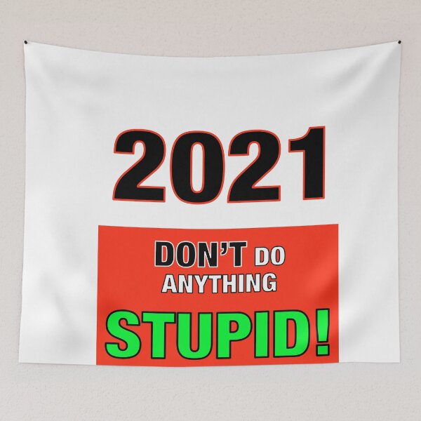 Item preview, 2021 Don’t Do Anything Stupid! designed and sold by TJHstudio.