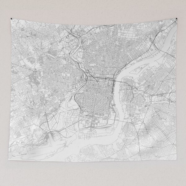 Item preview, Philadelphia Map, Art Print By LandSartprints designed and sold by LandSartprints.