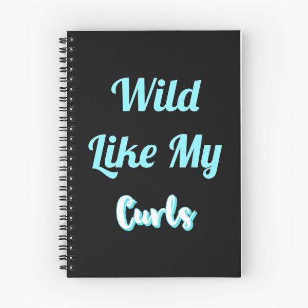 Item preview, Wild Like My Curls Light Blue Font. designed and sold by SacredsDesigns.
