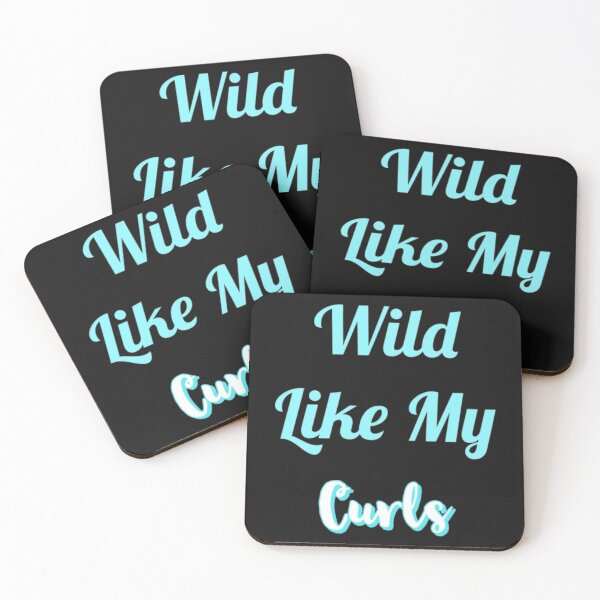Item preview, Wild Like My Curls Light Blue Font. designed and sold by SacredsDesigns.