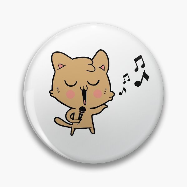 Item preview, a brown cat singing designed and sold by zamzom.