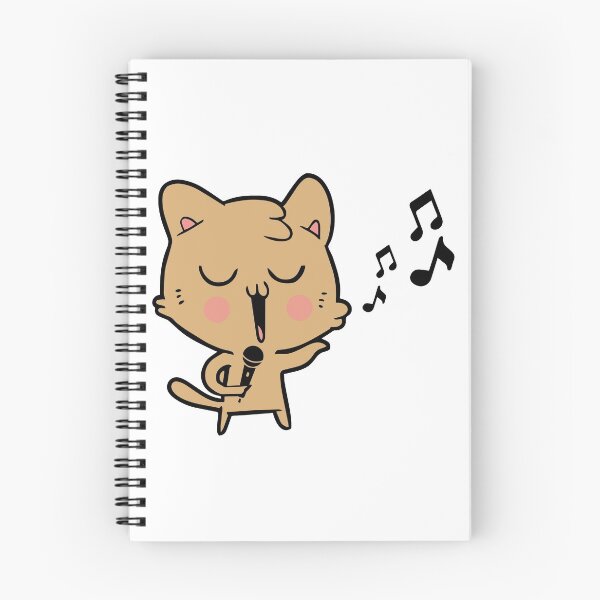 Item preview, a brown cat singing designed and sold by zamzom.