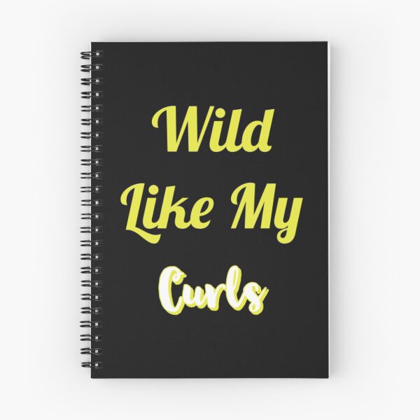 Artikelvorschau, Wild wie meine Locken Gelbe Schrift. entworfen und verkauft von SacredsDesigns.