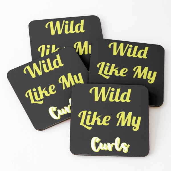 Item preview, Wild Like My Curls Yellow Font. designed and sold by SacredsDesigns.