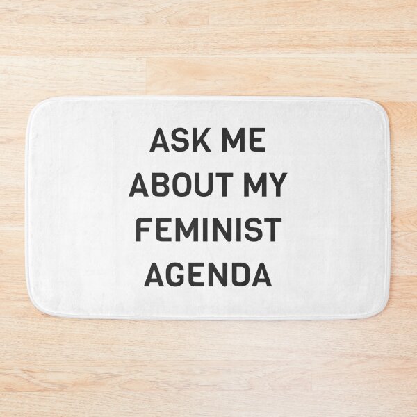 Item preview,  Ask Me About My Feminist Agenda designed and sold by Inspirationmotivation.