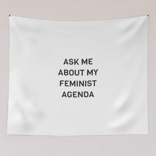 Item preview,  Ask Me About My Feminist Agenda designed and sold by Inspirationmotivation.