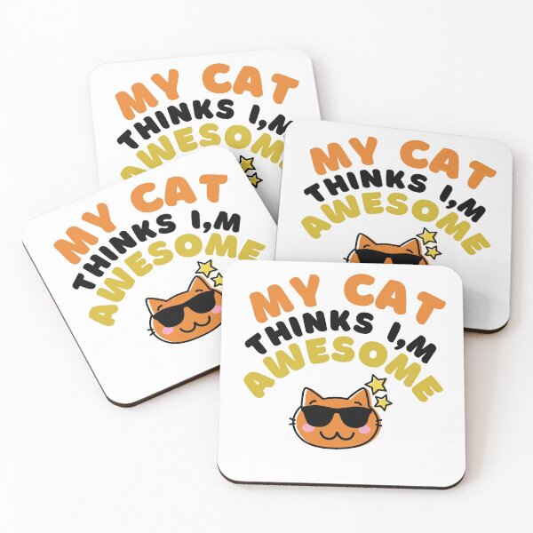 Item preview, My Cat Awesome Funny Shirt Animal Cats Dogs Pets Cute Shirt Laugh Joke Gift Sarcastic Happy Fun Introvert Awkward Geek Hipster Silly Inspirational Motivational Birthday Present designed and sold by EpsilonEridani.