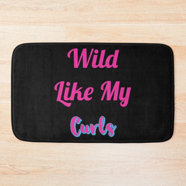 Item preview, Wild Like My Curls Dark Pink and Blue Font. designed and sold by SacredsDesigns.